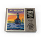 MyPuzzle Great Lakes: Lake Michigan  Vintage Poster - enhanced 1000 Piece Jigsaw Puzzle for mature-themeds
