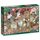 Jumbo 11246 Falcon De Luxe-Floral Cats 1000 Piece Jigsaw Puzzle