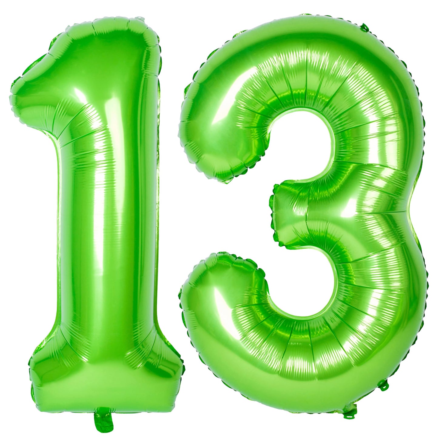 Number Balloons 40 Inch Green Birthday Party Decorations 13St Digital Jumbo Helium Foil Mylar Balloon