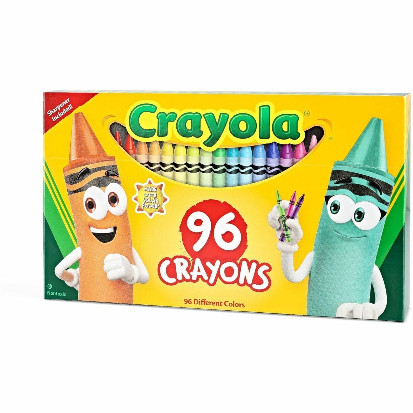 Crayola Classic Color Crayons in Flip-Top Pack with Sharpener, 96 Colors, Gift for Kids