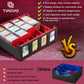 Timovo Mtg Deck Box, Magnetic Trading Card Storage Case Holds 3000+ Sleeveless Cards With 20 Colorful Dividers & 4Pcs Card Suppo