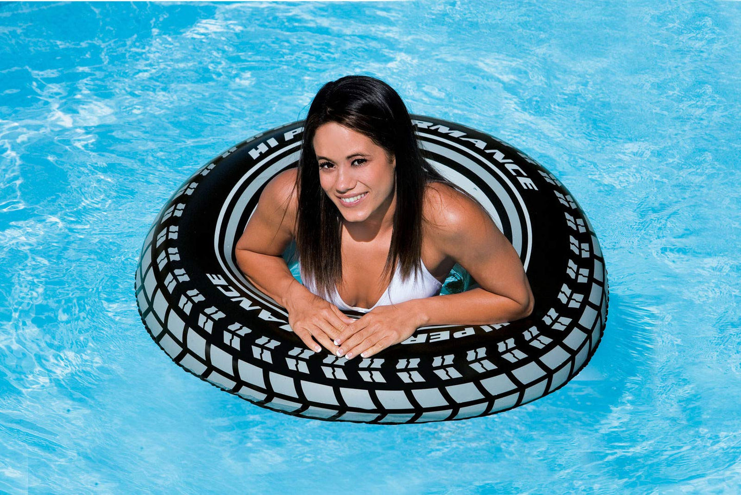 Intex Inflatable 36' Giant Tire Tubes For Swimming Pool/Lake/Ocean (4 Pack)