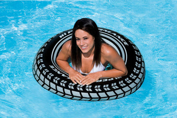 Intex Inflatable 36' Giant Tire Tubes For Swimming Pool/Lake/Ocean (4 Pack)