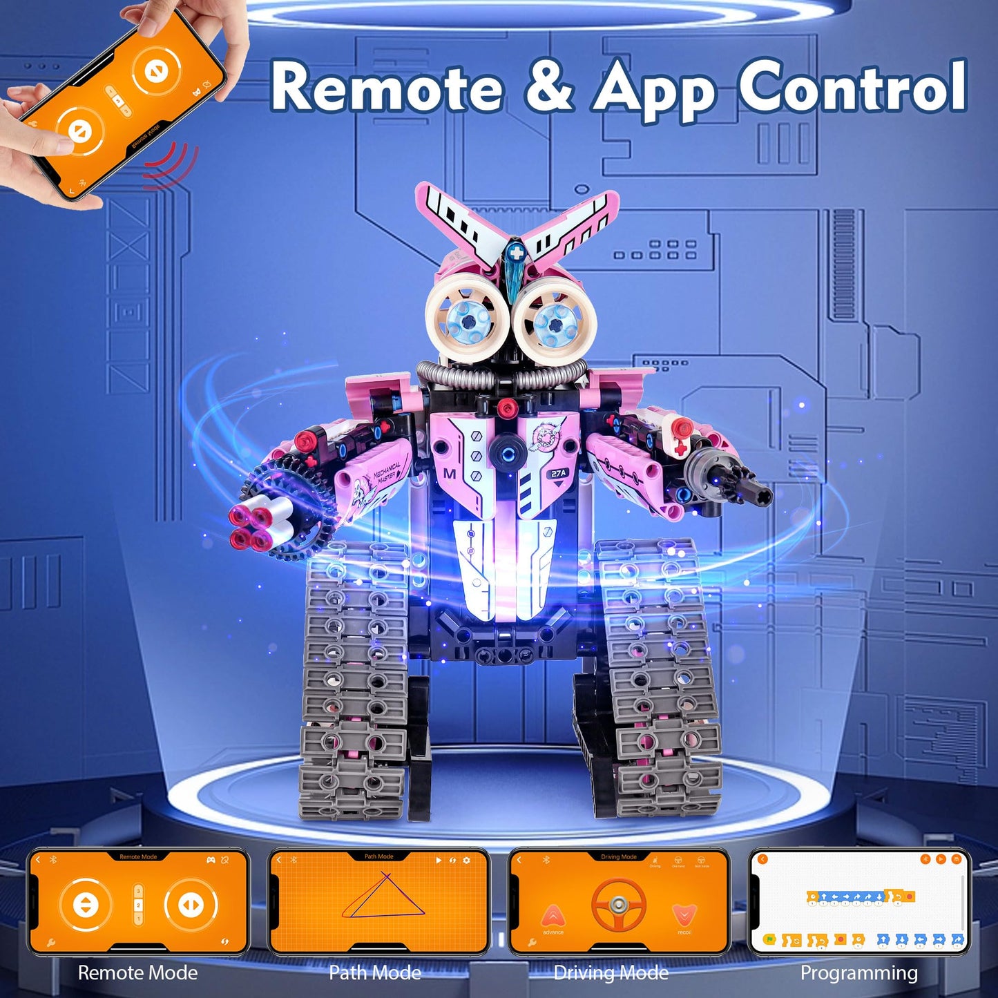 Funbud STEM Projects Robot Building Toys for Kids Ages 7-9 8-12 Years Old, Girls 3 in 1 Remote Control Robotics Kit, Educational