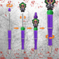 Uywgaun 8Pieces Halloween Beadable Pens Kit Horror Silicone Focal Beads for Pens DIY Ballpoint Pen Beadable Items - DIY Making K