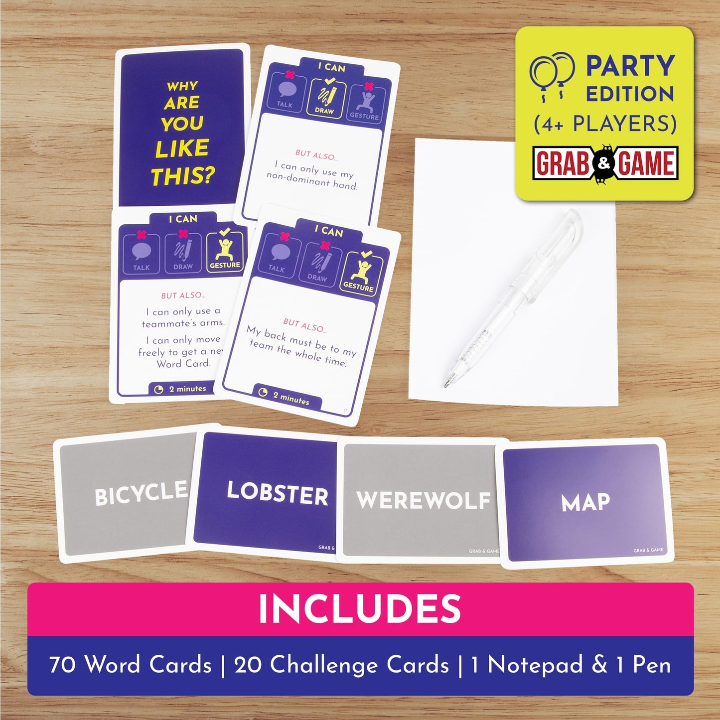 Exploding Kittens Why are You Like This? Grab & Game Compact Travel-Sized Party Card Game for mature-themeds  Teens  and Families - 2 Player  15-Minute Gameplay - Ages 7+