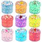 Jelly Cube Clear Slime Kit 9 Pack For Kids, Crunchy Slime, Stress Relief Toy, Party Favors For Girl Boys 6 7 8 9 10 11 12