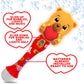 Artcreativity Light Up Valentine'S Day Bubble Wand For Toddlers, Heart Bubble Toy With Lights, Music, & Batteries, Valentines Day Gifts For Kids, Valentines Day Party Favors For Ages 3 4 5 6