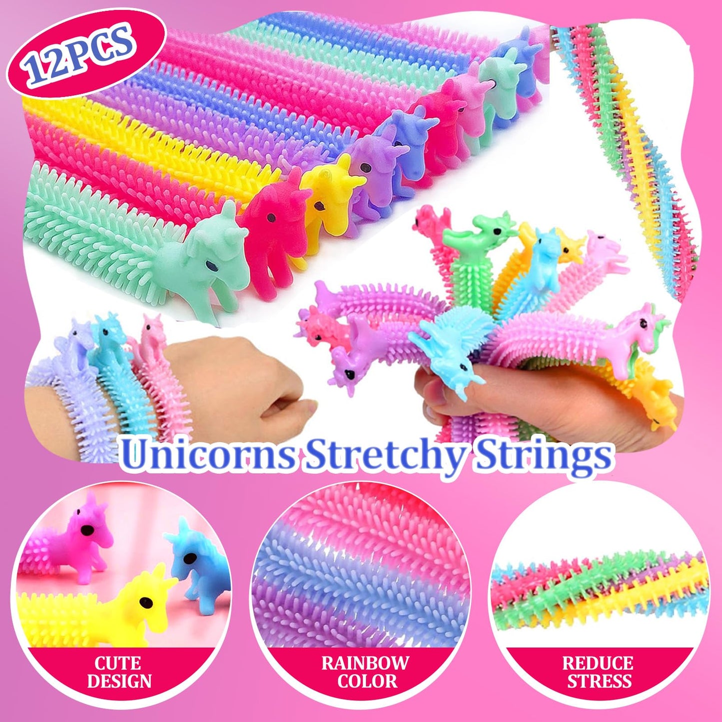 CIRDOTSH Unicorn Party Favors for Kids, Unicorn Birthday Party Supplies, Unicorn Goodie Bags Gifts, Unicorn Fillers Pinata Stuff
