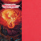 UAONO MTG Card Deck Box – Holds 120+ Sleeved Cards, Faux Leather, Red Flame, Includes 2 Dividers