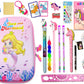Kobbet Unicorn Theme 3D Big Pouch For Girls With Stationery Large Capacity Big Pouch With All Stationery For Girls Birthday Gift