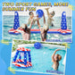 Holyfun Swimming Pool Volleyball Net Set Basketball Hoop, Summer Pool Floats Inflatable Water Games For Kids, Teens, Adults And