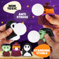 Artcreativity Halloween Spit Bubble Squeeze Toys - Set Of 12 Halloween Squeeze Toys - Squishy Halloween Stress Toys That Blow Bubbles When Squeezed - Non-Candy Halloween Goodie Bag Stuffers For Kids