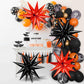 GCTWFYK 72 PCS Black Red Star Balloons, 26 Inch Metallic Foil Spike Balloons for Birthday, Halloween, Graduation, and Anniversary Decor