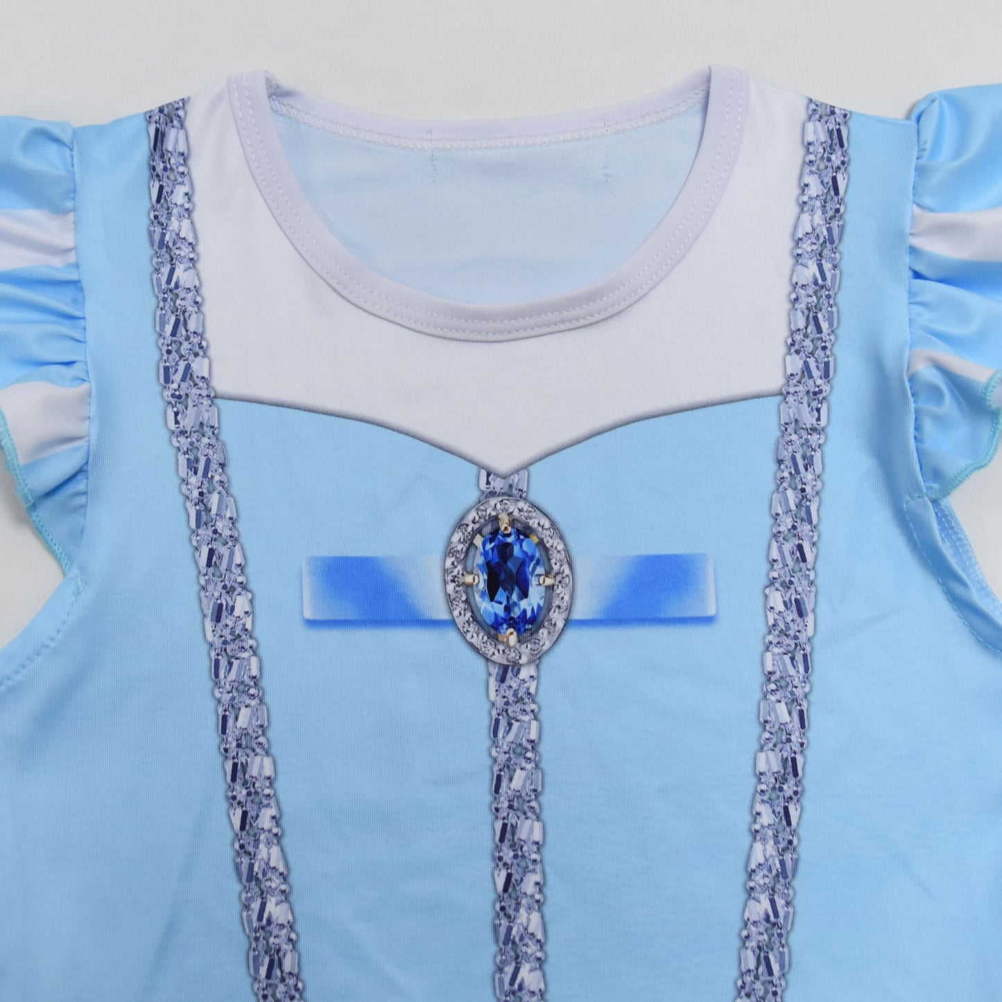 Aovclkid Girls Cinderella Princess Costume Halloween Birthday Party Dress Cosplay Outfits(7-8 Years,Gray)