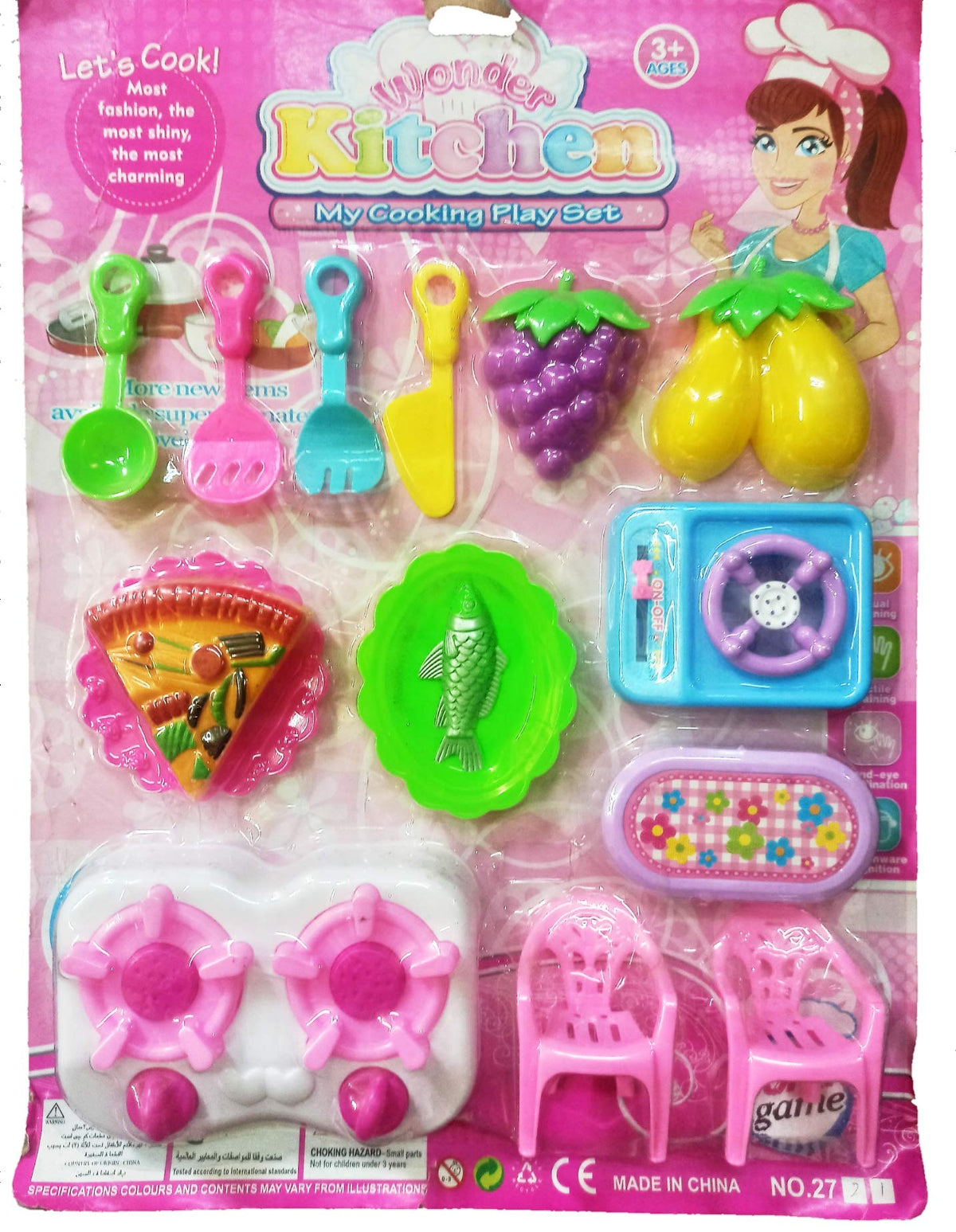 AK Store Wonder Kitchen My Cooking Play Set for Kids, Girls