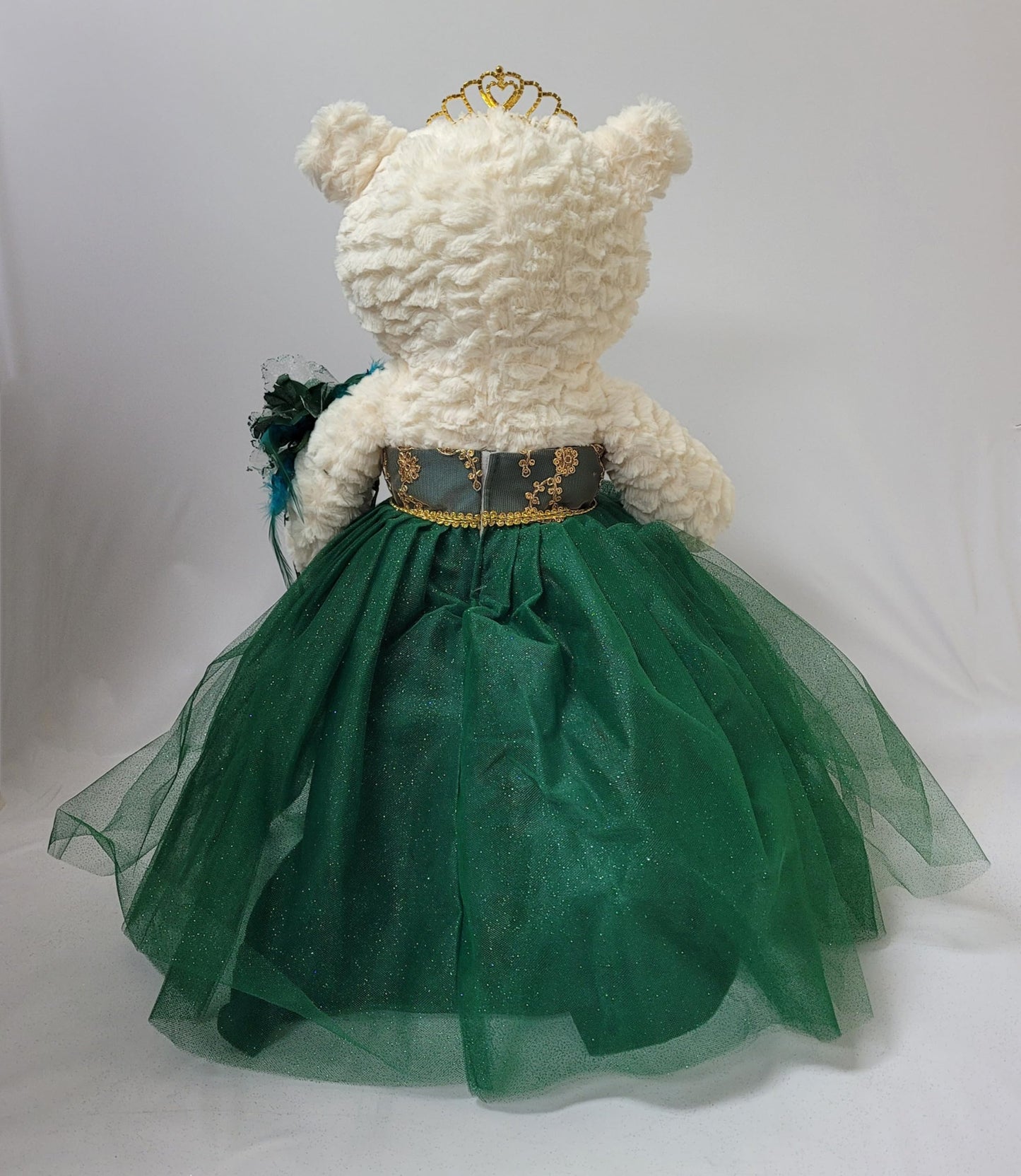 Kinnex Collections Since 1997 20'' Teddy Bear With Elegant Dress (Centerpiece) ~ B16631N-33 (Emerald Green)