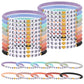 Landical 30 Pcs Jesus Loves You Bracelets Bulk Friendship Bracelets Clay Bead Christian Bracelets for Valentine Kids Religious J