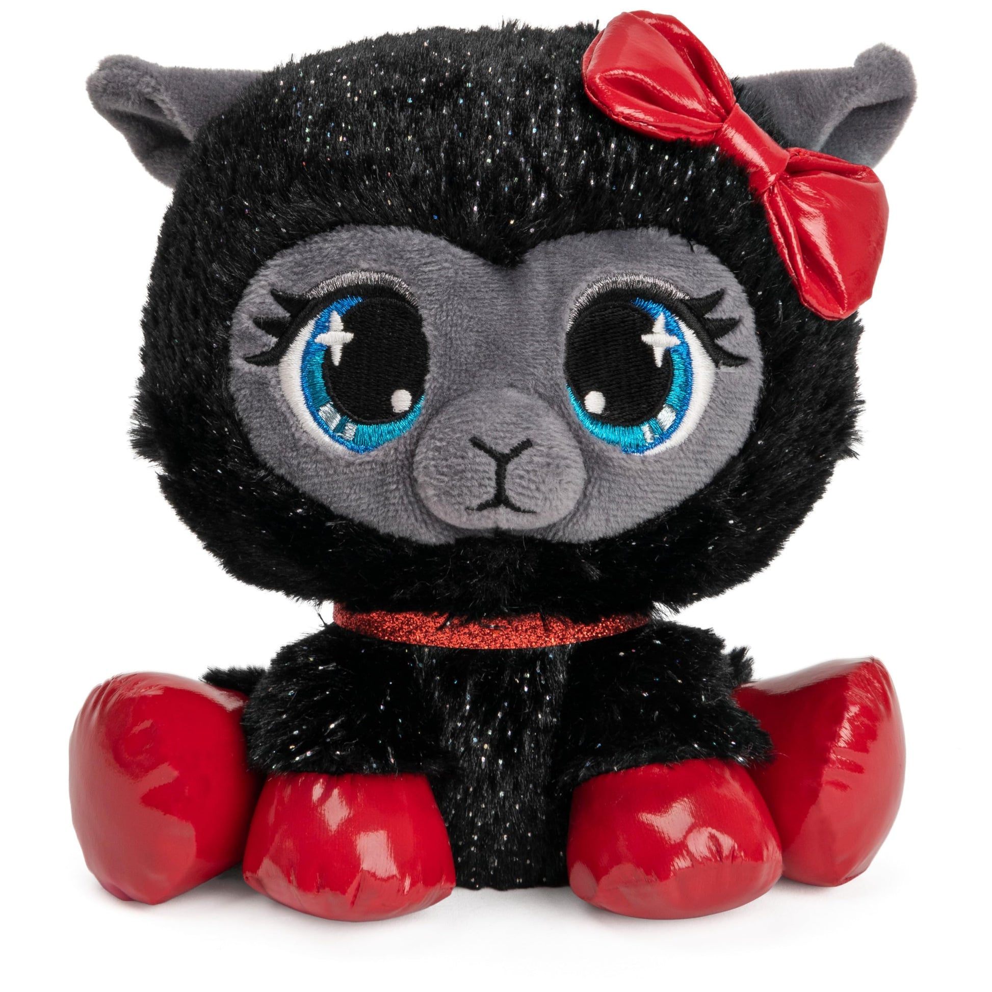 GUND P.Lushes Designer Fashion Pets Special-Edition Ba-Bah Noir Llama enhanced Stuffed Animal  Black and Red  6 