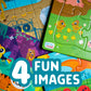Chuckle & Roar - 4 Pack Tray Puzzles - Farm, Dinosaurs, Jungle, And Zoo - Larger Pieces Designed For Preschool Hands - 12 & 24 Pc Tray Puzzles
