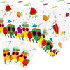 Bkeecten 3 Packs Fruit Theme Table Cover Decorations Watermelon Pineapple Disposable Plastic Tablecloths For Kids Birthday Baby