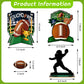 25 Pcs 3D Football Party Decorations Football Table Centerpieces Double-Sided Football Player Silhouette Centerpieces For Sports Game Day Party Tailgate Party Football Birthday Party Supplies