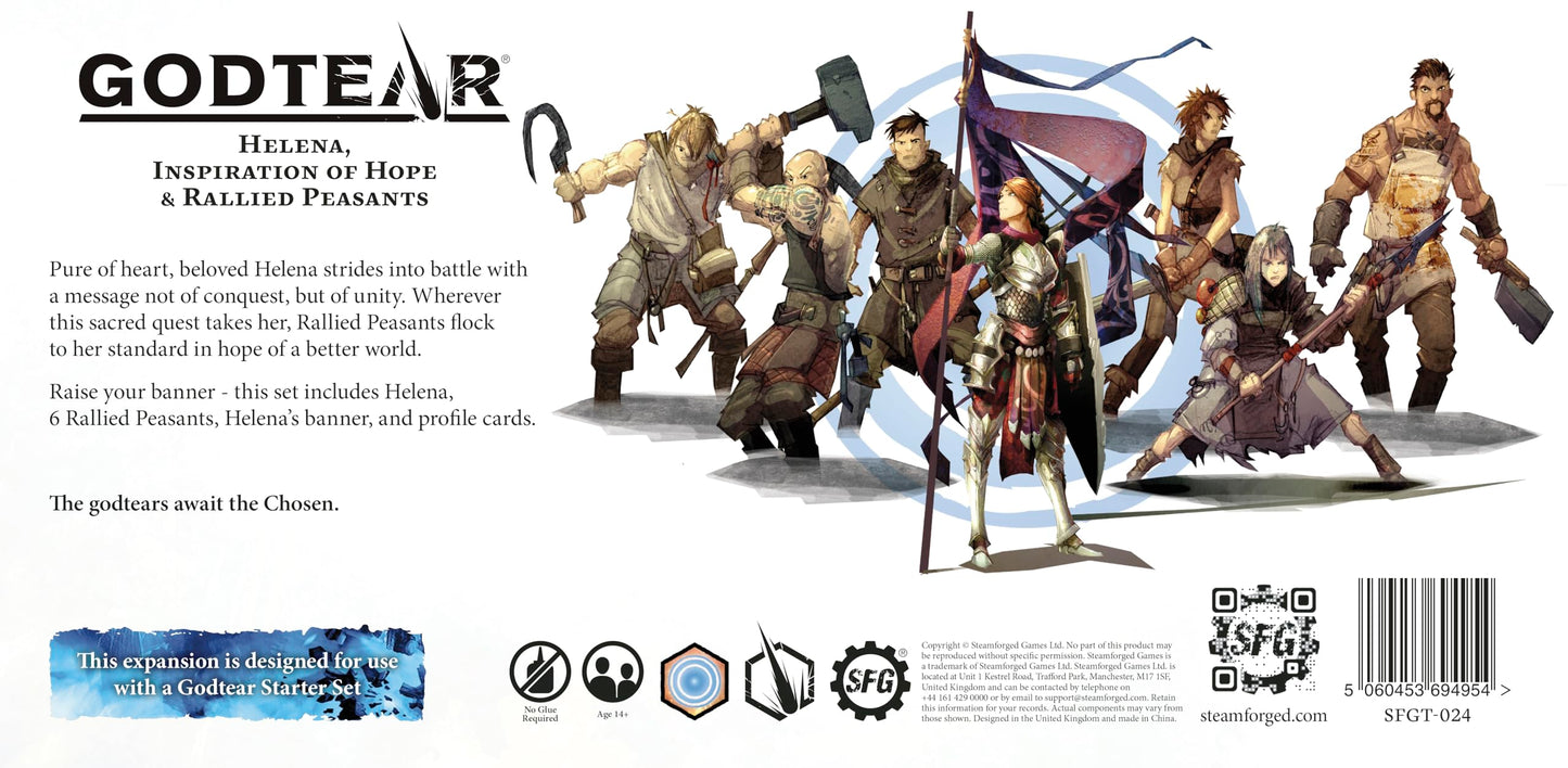 Steamforged Games Godtear Champions Set - Helena, Inspiration of Hope, Mixed Colours, Model SFGT-024, Cardboard Material