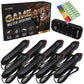Digital Energy Handheld Buzzer Game System - Console Displays First Buzz-In - Great For Jeopardy, Family Feud, Trivia And Buzzer Games - Console With 8 Joystick Buzzers