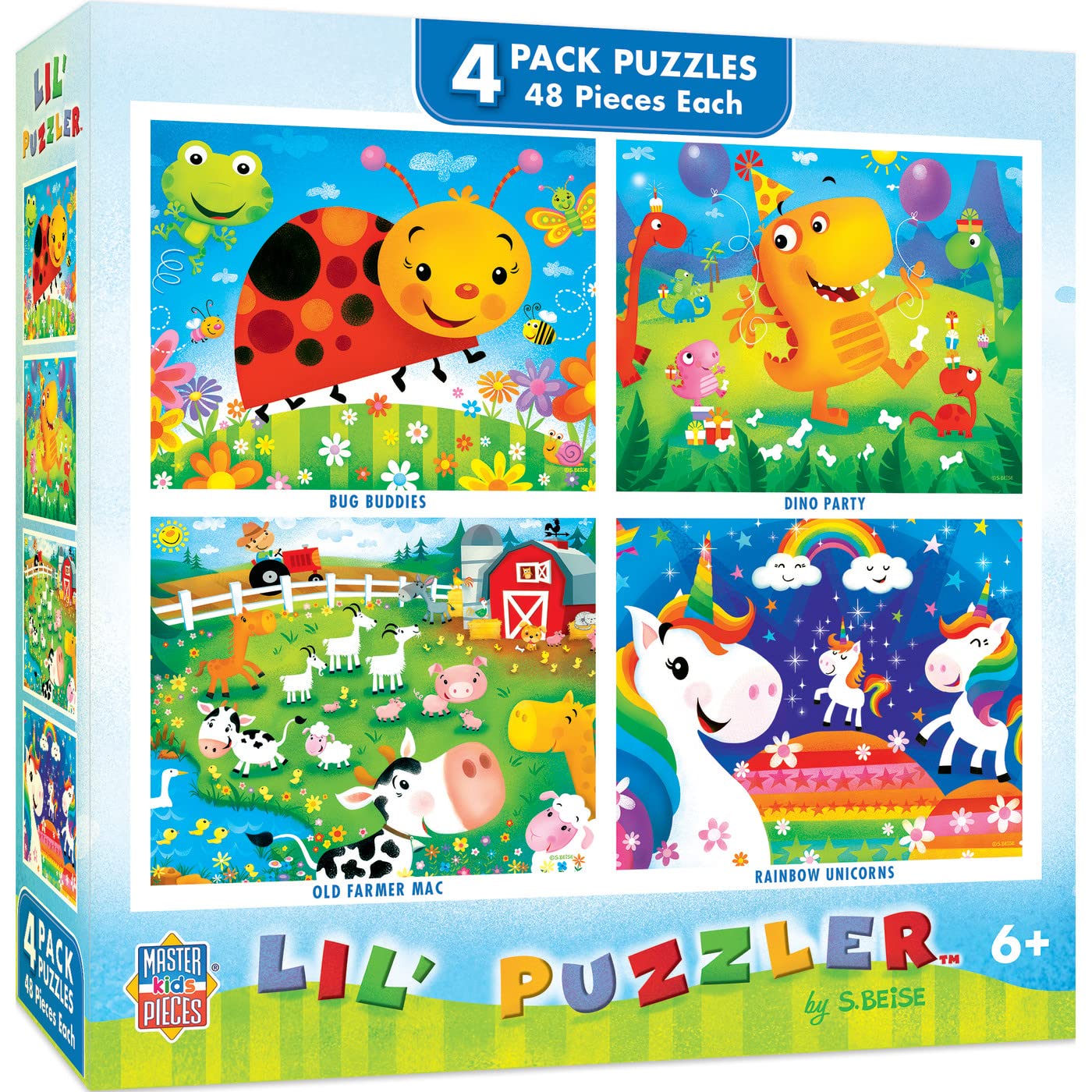 Lil Puzzler 4-Pack 48 Pc Kids Puzzles