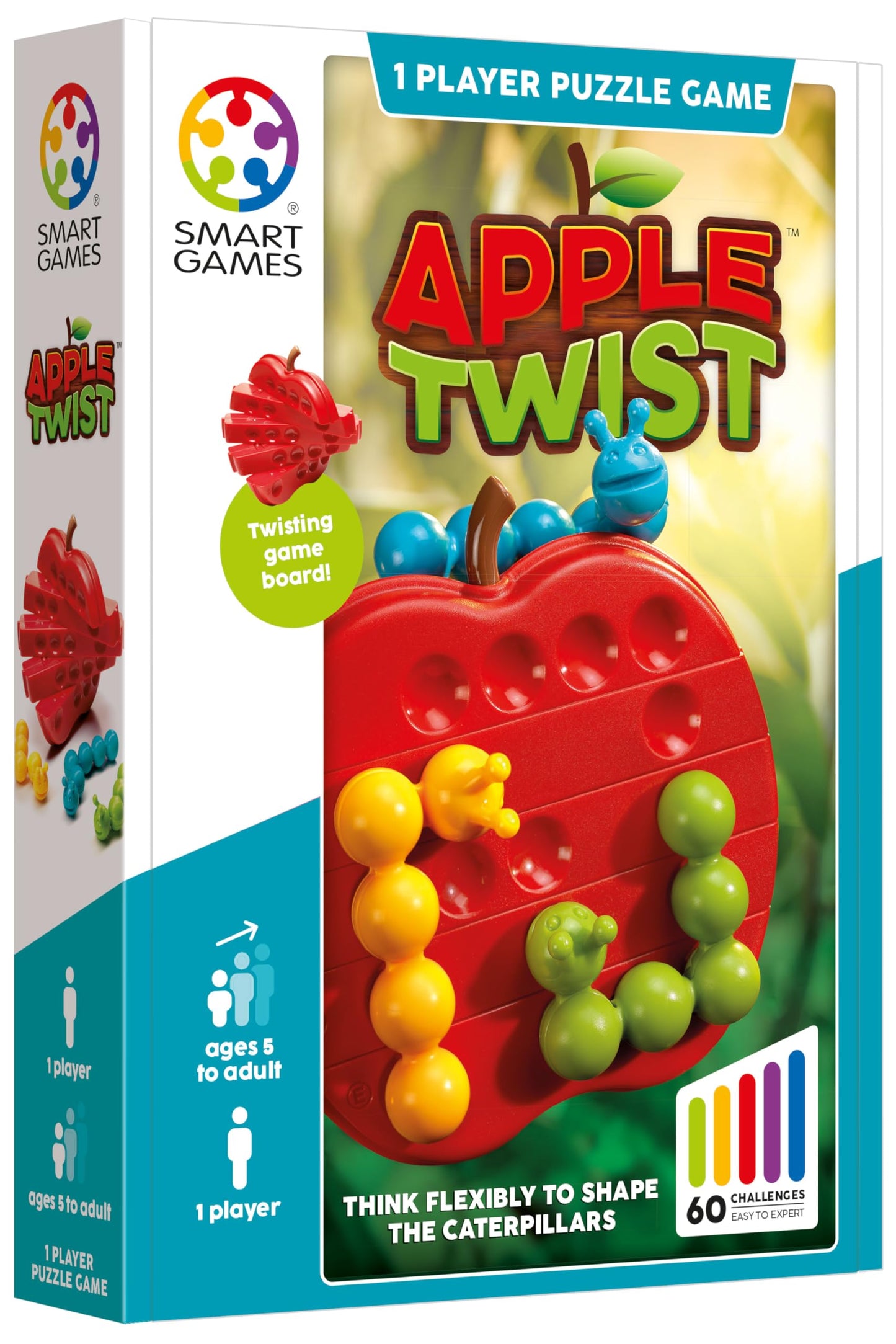 SmartGames - Apple Twist, Puzzle Game with 60 Challenges, 5+ Years