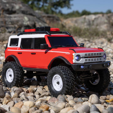 Axial Rc Truck 1/24 Scx24 Ford Bronco Heritage Edition 4X4 Rtr Brushed Rock Crawler (Battery & Charger Included), Red, Axi00006V