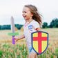 Super Z Outlet Children's Foam Toy Medieval Joust decorative replica blade & Shield Knight Set Lightweight Safe for Birthday Party Activities  Event Favors  Toy Gifts