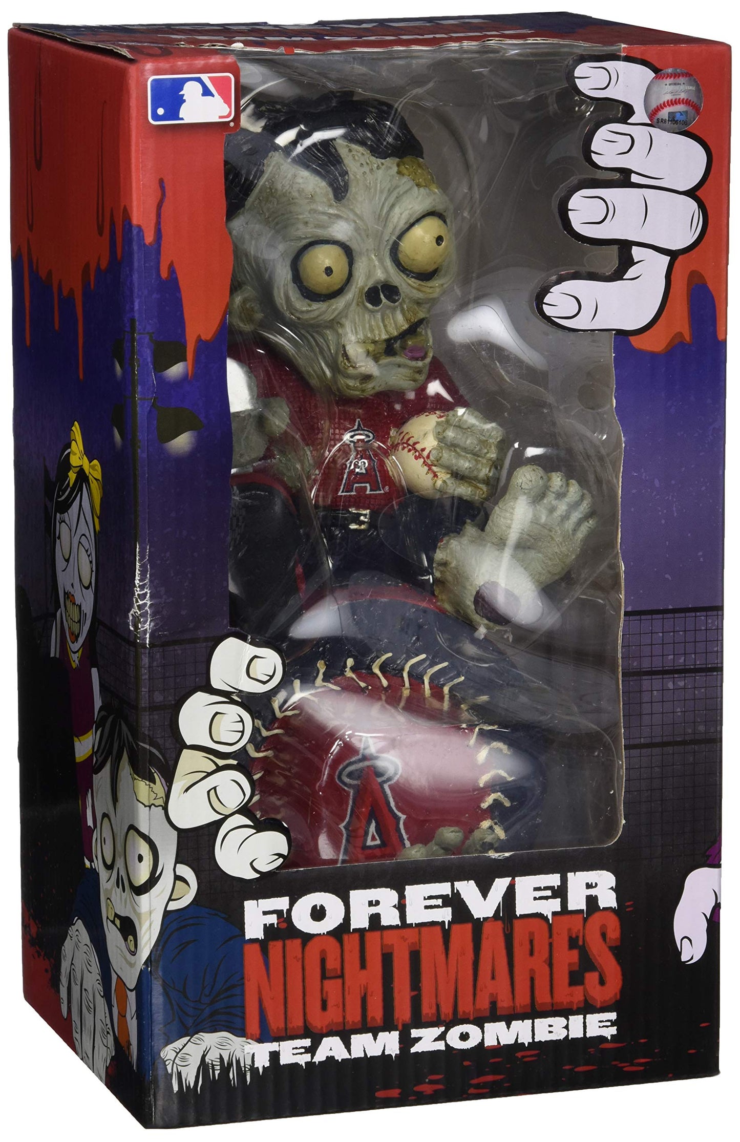 Foco Mlb Los Angeles Angels Sitting On Logo Zombie