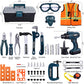 Junior Builder Adventure Workshop with Electric Drill and 43 Piece Tool Set