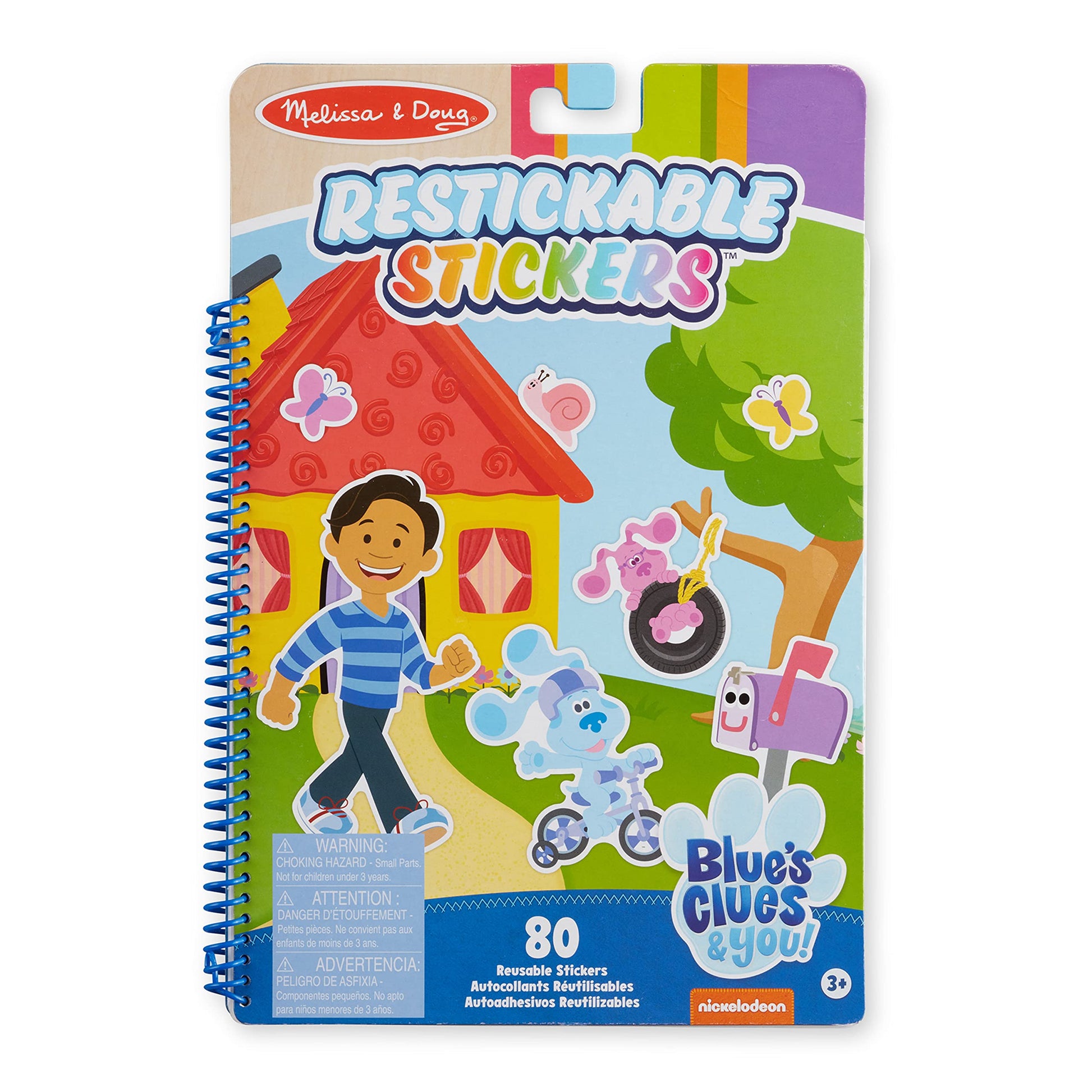Melissa & Doug Blues Clues & You! Restickable Stickers Pad - Places Blue Loves