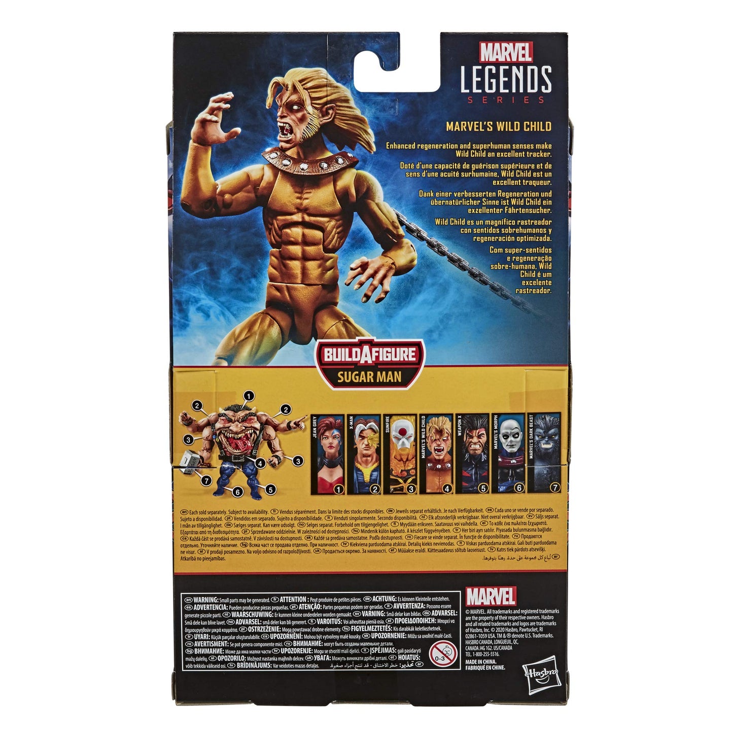 Marvel Hasbro Legends Series 6-Inch Collectible Wild Child Action Figure Toy X-Men: Age Of Apocalypse Collection