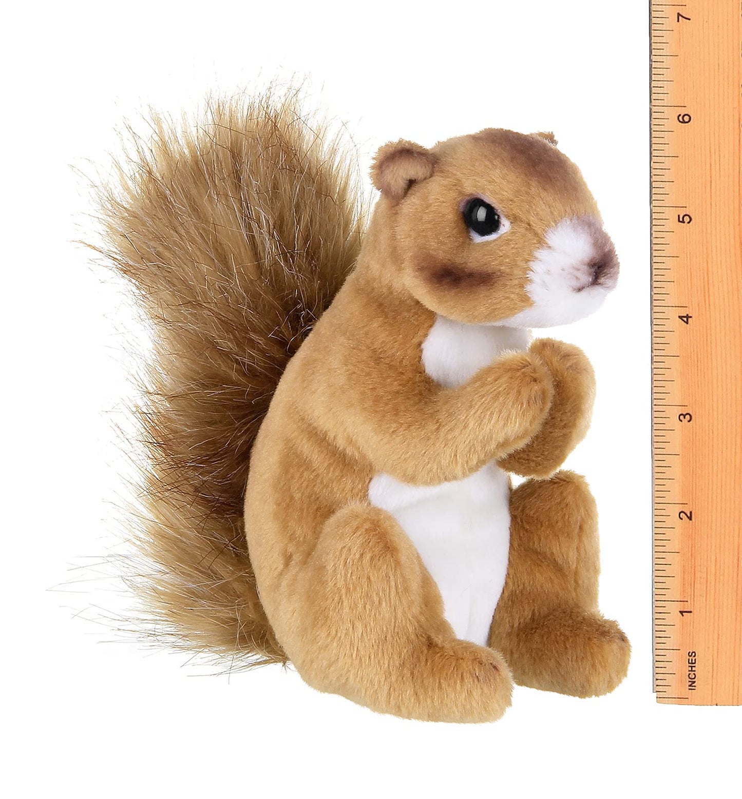 Bearington Collection Copper Plush Squirrel Stuffed Animal, 7 Inch