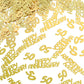 Gejoy 4 Bags Gold 50th Anniversary Confetti Glitter Confetti Table Decorations for 50th Anniversary Wedding Party Decoration