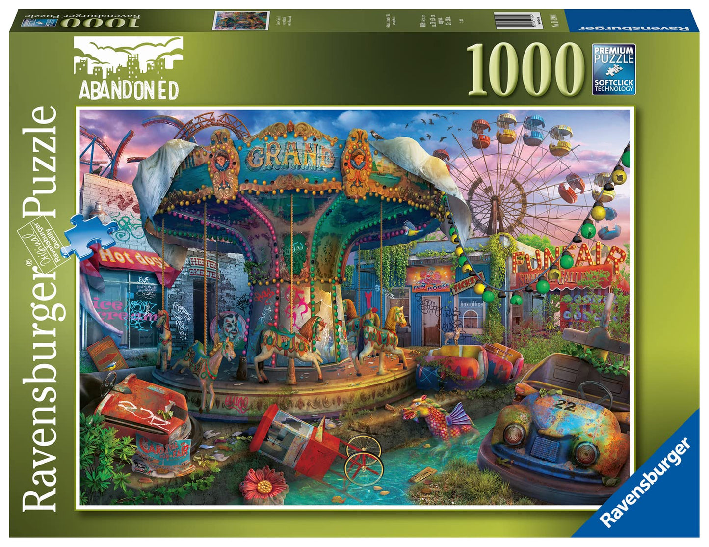 Ravensburger Gloomy Carnival 1000 Piece Jigsaw Puzzle | Softclick Technology | Multicolor | 27 x 20 inches | Premium Quality