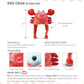 Puzzled DolliBu Red Crab Plush Hat - Super Soft Warm Hat With Ear Flaps, Funny Plush Party Crazy Hat, Stuffed Animal Crab Hallow