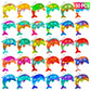 Pop Fidget Toys Bulk Its Kids Party Favors 30 Pcs Cute Dolphin Mini Pop Keychain It Sensory Fidget Toy Pack Fidgets For Classroom Prizes For Kids Students Carnival Prizes Birthday Goodie Bag Stuffers