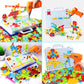 Haifeng 223 Pieces Kid Screwdriver Toy Set, Create and Design Drill kit, Magic Play Toolbox for Kids, Game Activities Center for