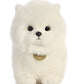 Aurora® Miyoni® Tots Pompom Pup Stuffed Animal, 9" White, Lifelike Detail, Polyester