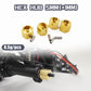 HOPLEX Brass Wheel Hex Hub 5mm(+1mm) and 7mm(+3mm) Extenders Adaptor Set for 1/18 RC Crawler Car TRX4M Upgrade Parts(8PCS)