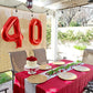 Paticool 40 Inch Red Number Balloon 9, Large Number Foil Balloons Mylar For Girl Boy Birthday Party Celebration Decorations Supp