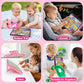 Peacurh Trilingual Learning Toy Tablet, Musical Plastic, Medium Size, Pink, Model 35847M, Montessori Speech Therapy Toy for Ages 1-3
