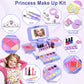 YasinKidz 59 in 1 Kids Makeup Kit, with 3-Color Led Makeup Mirror Real Washable Kid Makeup Set for Girls, Perfect Girl Birthday