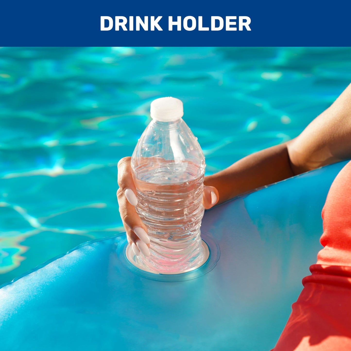 New Aqua Paradise Elevate Pool Chair - Bird Of Paradise Pool Float With Cup Holder - Above Water Pool Floater - The Ultimate Pool Chair