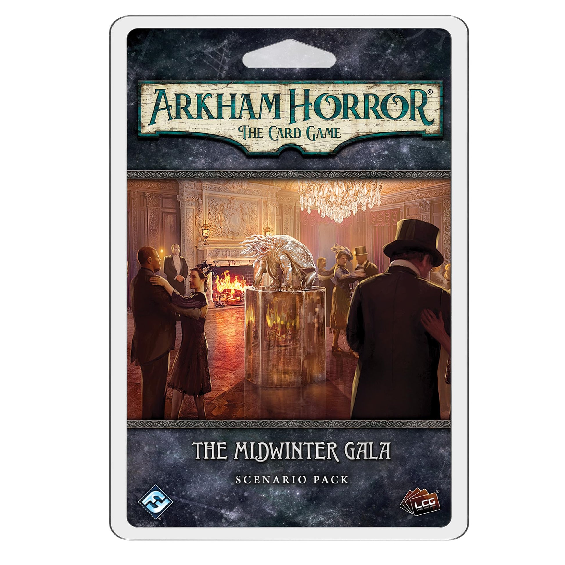 Asmodee Arkham Horror Card Game - Midwinter Gala Scenario Pack, Cooperative LCG, 1-4 Players, 11cm x 16.5cm, Multicolor, Model: FF Asmodee Arkham Horror Card Game - Midwinter Gala Scenario Pack, Cooperative LCG, 1-4 Players, 11cm x 16.5cm, Multicolor, Model: FF