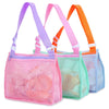 Tagitary Beach Toy Mesh Beach Bag Kids Shell Collecting Bag Beach Sand Toy Seashell Bag Swimming Accessories For Boys And Girls(